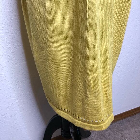 Hatch Alison gold yellow mixed knit midi sweater dress size 1 or Small - Picture 14 of 16